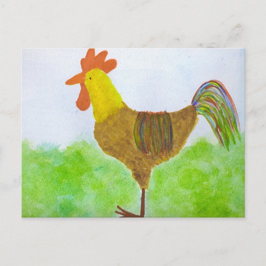 Rooster-Briefkaart Briefkaart (Voorkant)