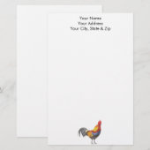 Rooster Briefpapier (Voorkant / Achterkant)