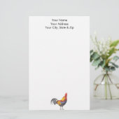 Rooster Briefpapier (Staand voorkant)