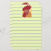 Rooster Briefpapier (Voorkant / Achterkant)
