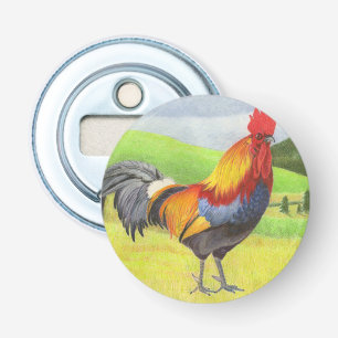 Rooster Button Flesopener