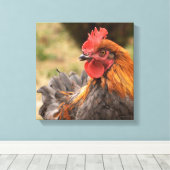 Rooster Canvas Afdruk (Insitu (Houten vloer))