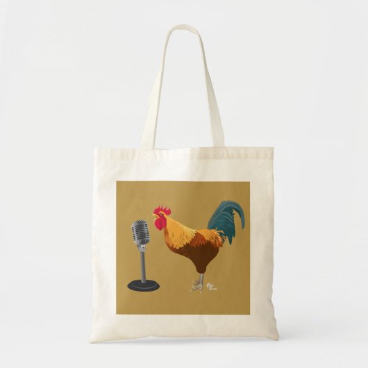 Rooster Canvas tas Tan (Voorkant)