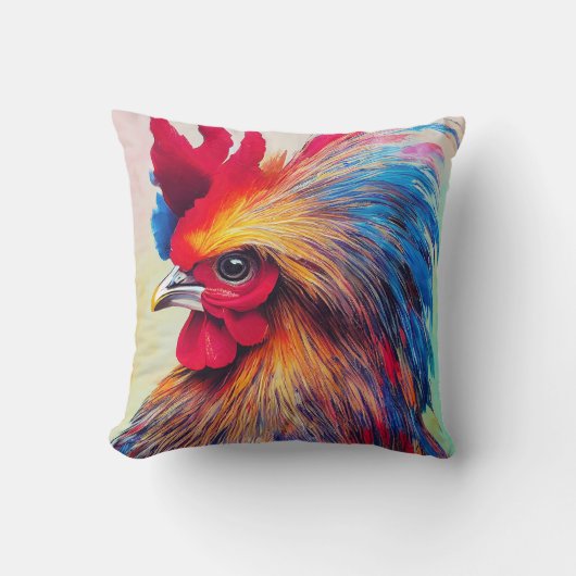 Rooster Chicken Animal Discovery Adventure Natuur Kussen (Voorkant)