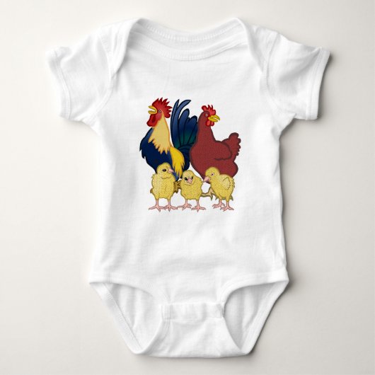 Rooster Chicken & Chicken Romper (Voorkant)