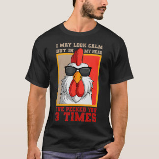 Rooster Chicken Farmers Farm Poultry mud  T-shirt