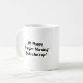 Rooster Chicken humor tea mok (Voorkant links)