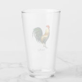 Rooster country klassieker, stijlvolle traditionel glas (Achterkant)