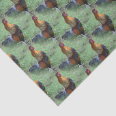 Rooster Crowing Animal Natuur Pattern Tissuepapier (Detail)