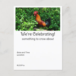 Rooster Crowing Briefkaart