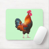 Rooster Crowing Mousepad Muismat (Met muis)