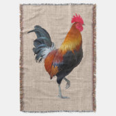 Rooster de chaîne coloré Lancer la couverture (devant Vertical)