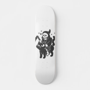 Rooster die op een kat past - Kies achtergrondkleu Skateboard