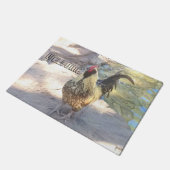 Rooster Doormat Deurmat (Schuin)