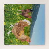 Rooster en Chicken 2 Legpuzzel (Horizontaal)