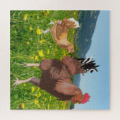 Rooster en Chicken 3 Legpuzzel (Horizontaal)