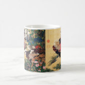 Rooster en Hen met Hydrangeas door Ito Jakuchu Koffiemok (Center)