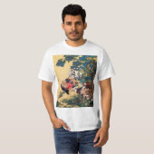Rooster en Hen met Hydrangeas door Ito Jakuchu T-shirt (Voorkant volledig)