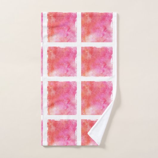 Rooster en het Marmeren Roze en het Sinaasappel Bad Handdoek (Handdoek)