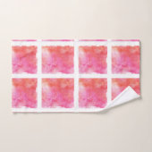 Rooster en het Marmeren Roze en het Sinaasappel Bad Handdoek (Handdoek)