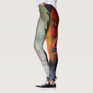 Rooster en kip leggings