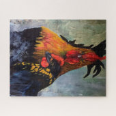 Rooster en kip legpuzzel (Horizontaal)