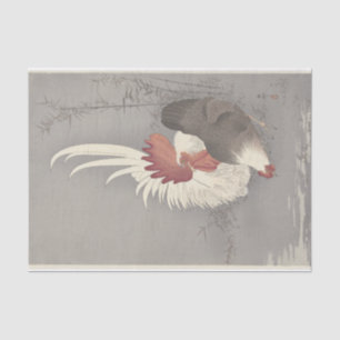 Rooster en kip van Ohara Koson Tissuepapier