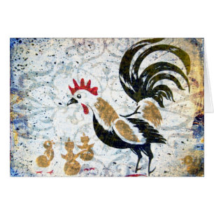 rooster en kippen