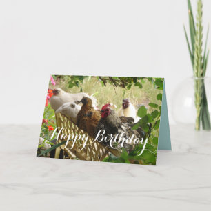 Rooster en kippen Chook Boerderij Country Card Kaart