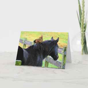 Rooster en Mare, jij bent mijn beste vriend Kaart