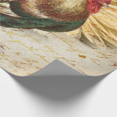 Rooster Ephemera ontkoppeling Cadeaupapier (Hoek)