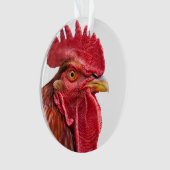 Rooster Face Ornament (voorkant)