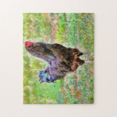 Rooster Farm Art Poulet Art Puzzle (Vertical)