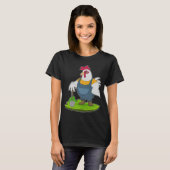 Rooster Farmer Shovel T-shirt (Voorkant volledig)