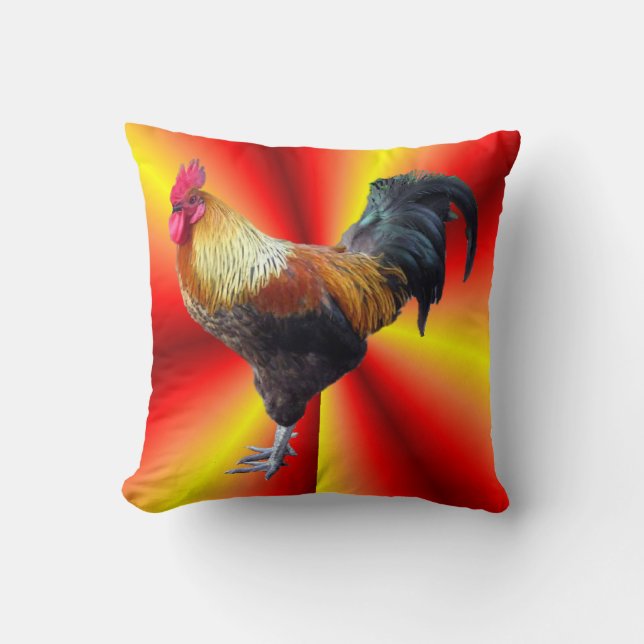 Rooster flash American MoJo Pillow Kussen (Voorkant)