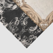Rooster -Franse Damask Black Decoupage Tiss Tissuepapier (Detail)