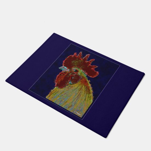 Rooster: Freestyle Head Deurmat (Schuin)
