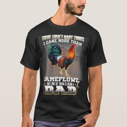 Rooster Gamefowl Dad T-shirt (Voorkant)