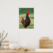 "Rooster Glow" Poster (Keuken)