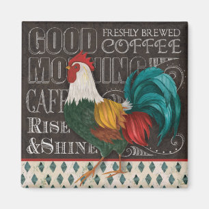 Rooster Good Morning magnet Magneet