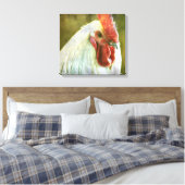 Rooster  Grunge Canvas afdrukken (Insitu (Slaapkamer))