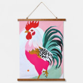 Rooster Hangend Wandkleed (Voorkant)