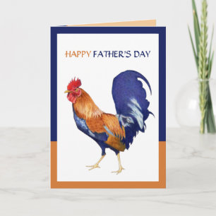 Rooster Happy Vaderdag Card Kaart