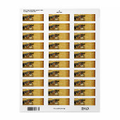 Rooster Hens Rustic Barn Coop Etiket (Full Sheet)