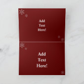 Rooster Hens Rustic Barn Kerstmis Cadeaus Kaart (Binnen)