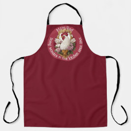 Rooster Heraldic Crest Apron Schort