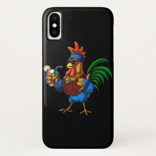 Rooster Hippie iPhone X Hoesje