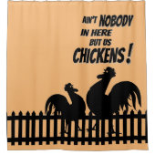 Rooster Humour amusant Cadeau Douche rideau (Devant)