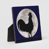 Rooster in het Moonlight Fotoplaat (Voorkant)
