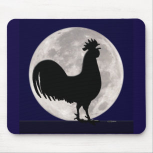 Rooster in het Moonlight Muismat